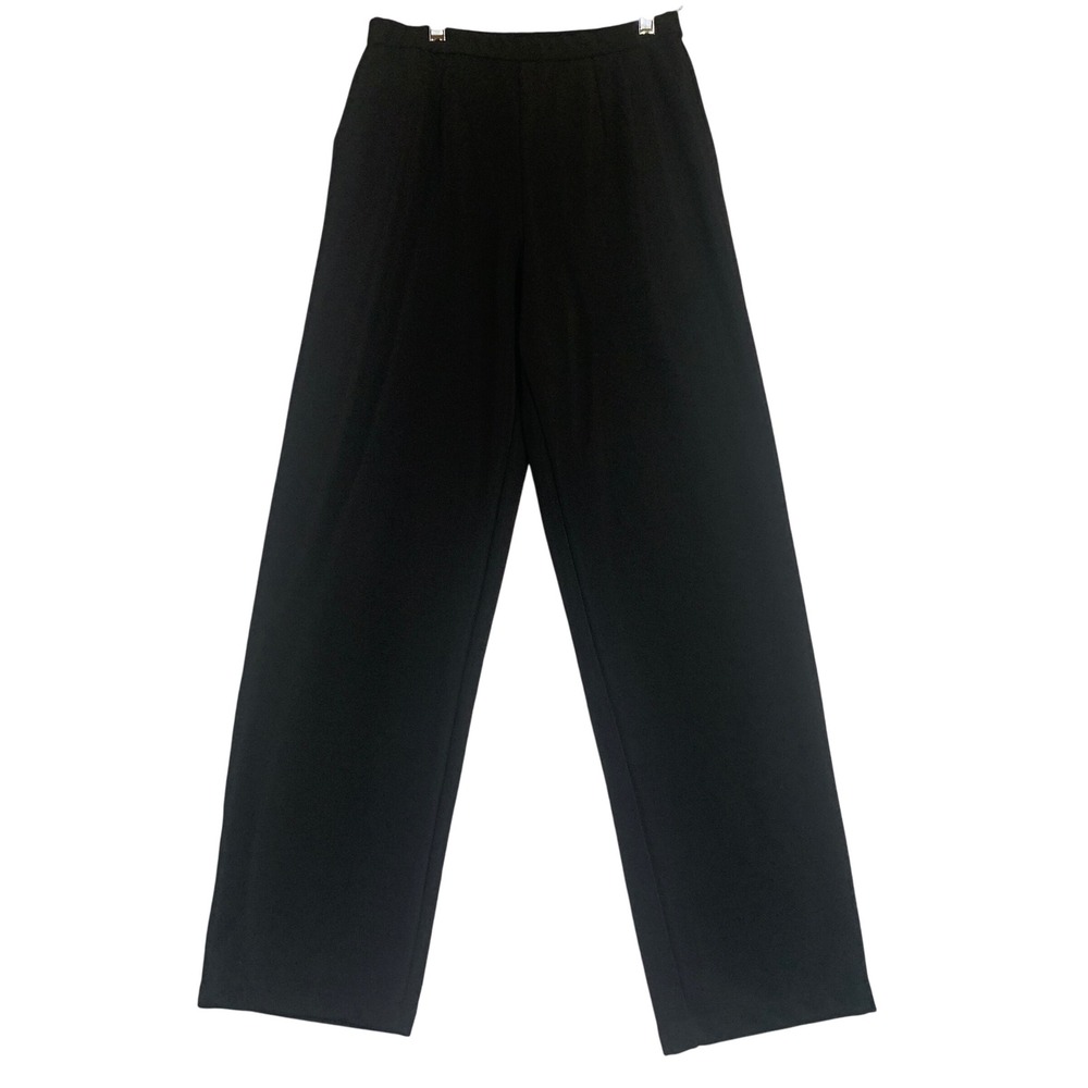Units Black Wide Leg Pants‎ Small Chico Elastic Waist Polyester Spandex